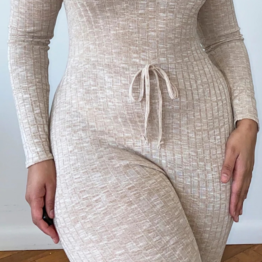 PLT bardot knit romper